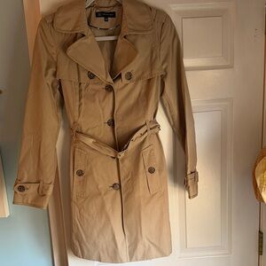 INC Women's Tan Trench Coat